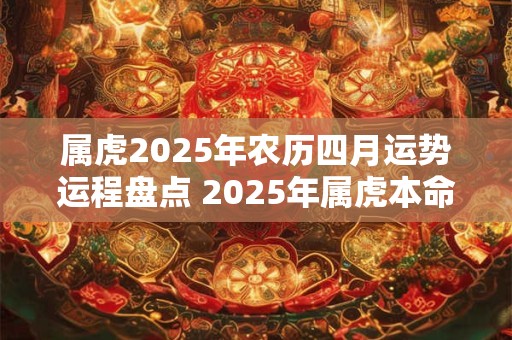 属虎2025年农历四月运势运程盘点 2025年属虎本命年戴什么