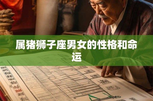 属猪狮子座男女的性格和命运