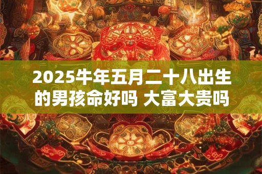 2025牛年五月二十八出生的男孩命好吗 大富大贵吗