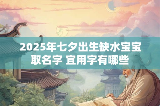 2025年七夕出生缺水宝宝取名字 宜用字有哪些