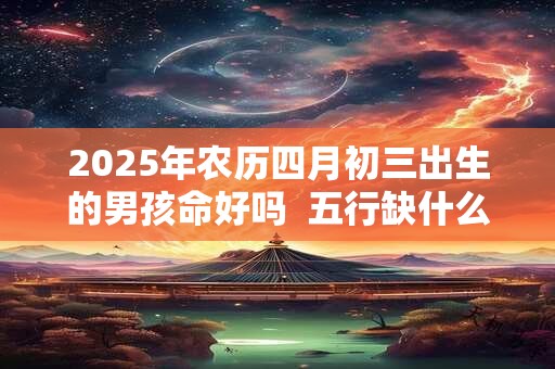 2025年农历四月初三出生的男孩命好吗  五行缺什么