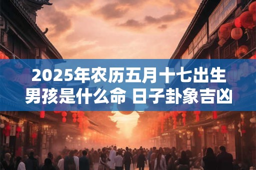 2025年农历五月十七出生男孩是什么命 日子卦象吉凶