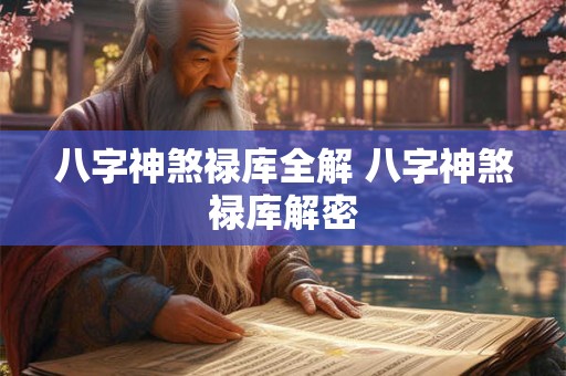 八字神煞禄库全解 八字神煞禄库解密