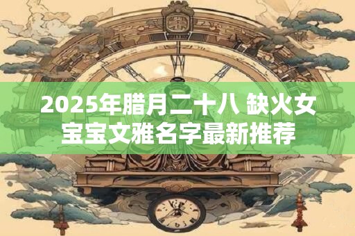 2025年腊月二十八 缺火女宝宝文雅名字最新推荐