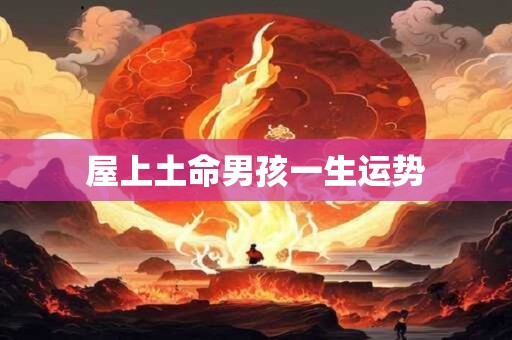 屋上土命男孩一生运势