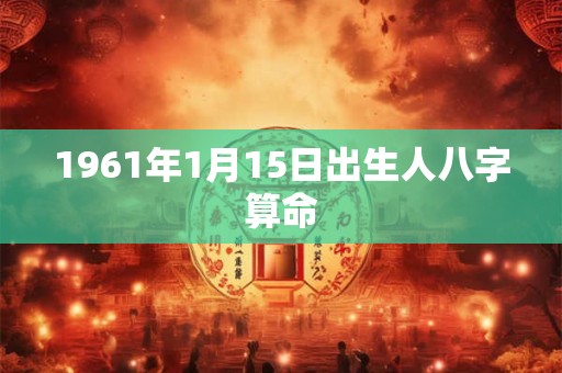 1961年1月15日出生人八字算命