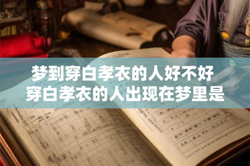 梦到穿白孝衣的人好不好 穿白孝衣的人出现在梦里是好兆头吗