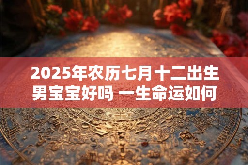 2025年农历七月十二出生男宝宝好吗 一生命运如何