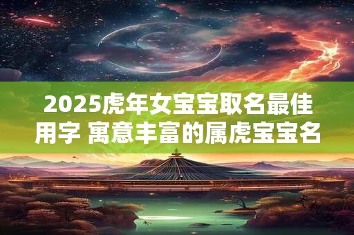 2025虎年女宝宝取名最佳用字 寓意丰富的属虎宝宝名字