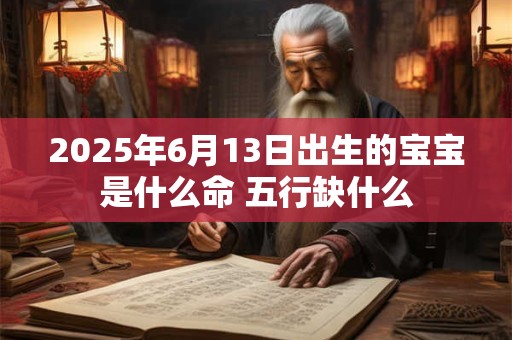 2025年6月13日出生的宝宝是什么命 五行缺什么