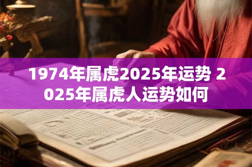 1974年属虎2026年运势 2026年属虎人运势如何