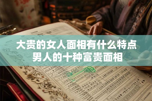大贵的女人面相有什么特点 男人的十种富贵面相
