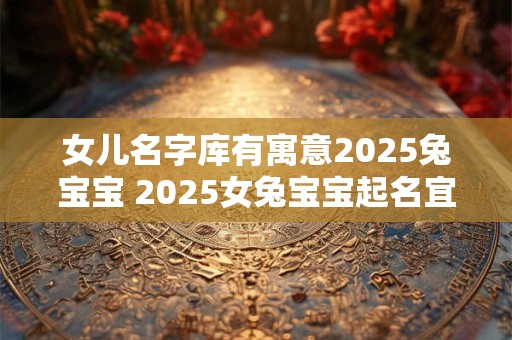 女儿名字库有寓意2025兔宝宝 2025女兔宝宝起名宜用字 女儿名字库有寓意2025兔宝宝 2025女兔宝宝起名宜用字