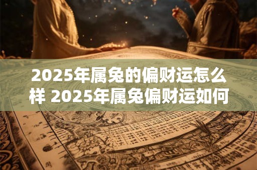 2025年属兔的偏财运怎么样 2025年属兔偏财运如何