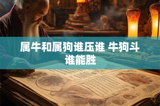 属牛和属狗谁压谁 牛狗斗谁能胜