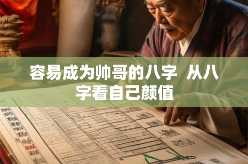 容易成为帅哥的八字  从八字看自己颜值
