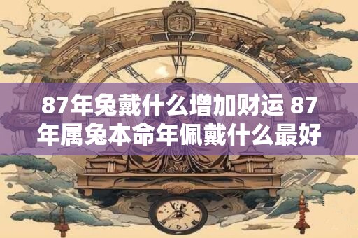 87年兔戴什么增加财运 87年属兔本命年佩戴什么最好