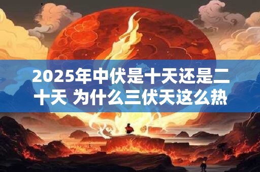 2025年中伏是十天还是二十天 为什么三伏天这么热