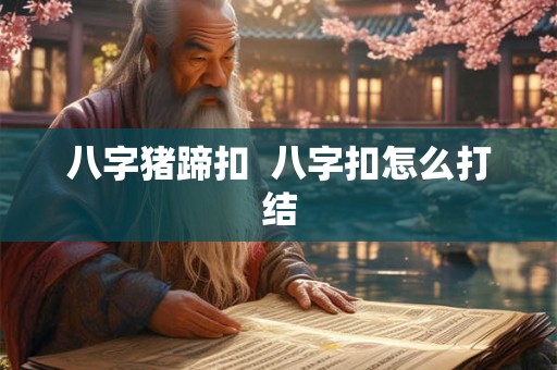 八字猪蹄扣  八字扣怎么打结