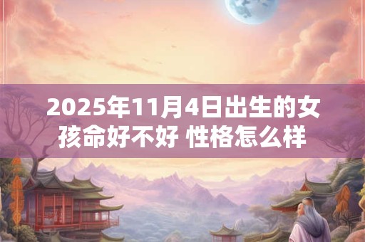 2025年11月4日出生的女孩命好不好 性格怎么样