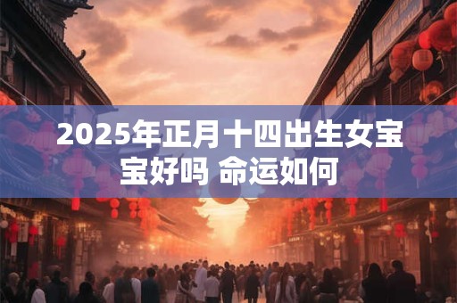 2025年正月十四出生女宝宝好吗 命运如何
