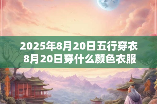 2025年8月20日五行穿衣 8月20日穿什么颜色衣服