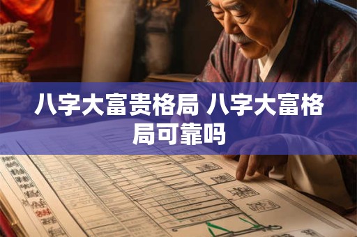 八字大富贵格局 八字大富格局可靠吗