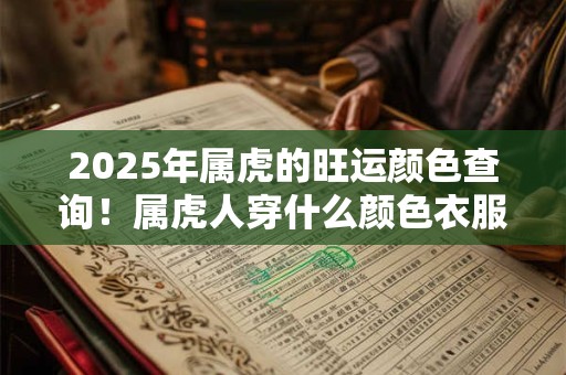 2025年属虎的旺运颜色查询！属虎人穿什么颜色衣服吉利