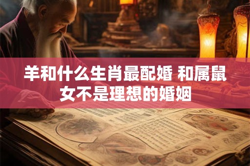 羊和什么生肖最配婚 和属鼠女不是理想的婚姻