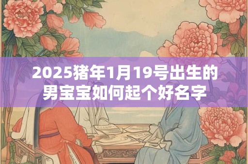2025猪年1月19号出生的男宝宝如何起个好名字