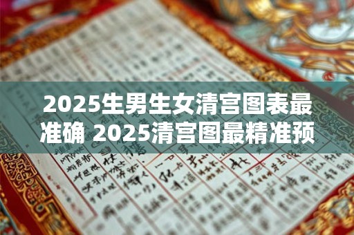 2025生男生女清宫图表最准确 2025清宫图最精准预测生男生女