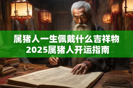 属猪人一生佩戴什么吉祥物 2025属猪人开运指南