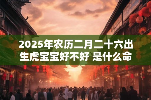 2025年农历二月二十六出生虎宝宝好不好 是什么命
