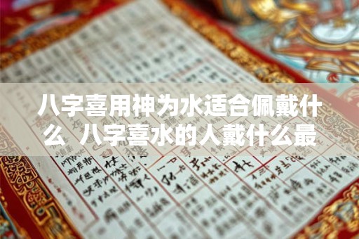八字喜用神为水适合佩戴什么  八字喜水的人戴什么最旺