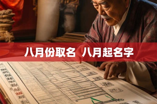 八月份取名  八月起名字