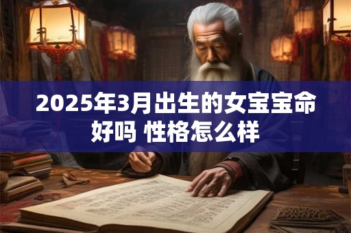 2026年3月出生的女宝宝命好吗 性格怎么样
