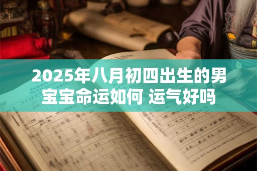 2025年八月初四出生的男宝宝命运如何 运气好吗