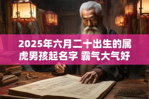 2025年六月二十出生的属虎男孩起名字 霸气大气好听