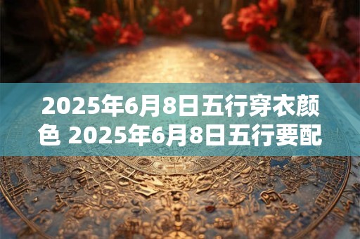 2025年6月8日五行穿衣颜色 2025年6月8日五行要配什么颜色