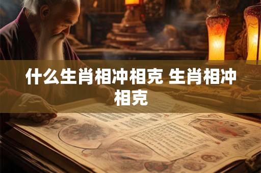 什么生肖相冲相克 生肖相冲相克