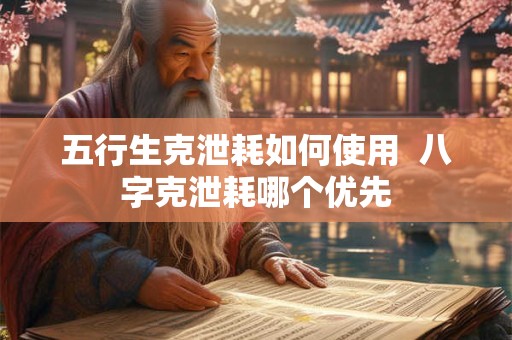 五行生克泄耗如何使用  八字克泄耗哪个优先