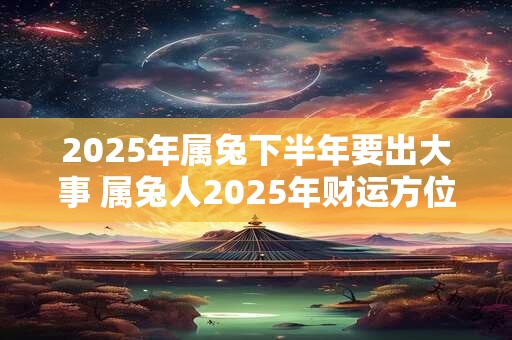 2025年属兔下半年要出大事 属兔人2025年财运方位