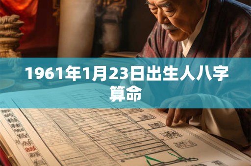 1961年1月23日出生人八字算命