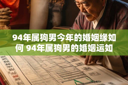 94年属狗男今年的婚姻缘如何 94年属狗男的婚姻运如何