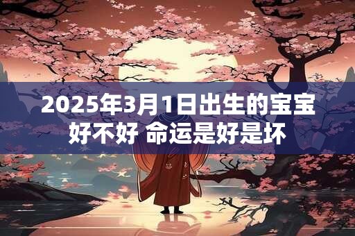 2025年3月1日出生的宝宝好不好 命运是好是坏