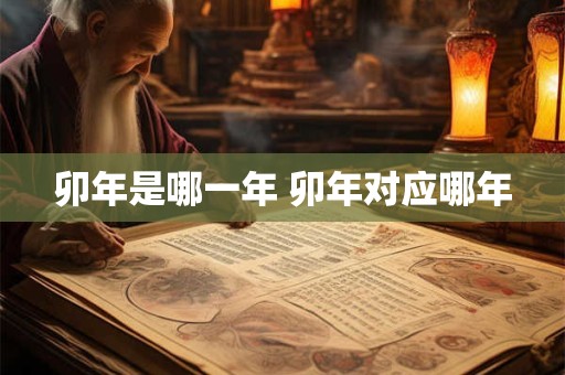 卯年是哪一年 卯年对应哪年