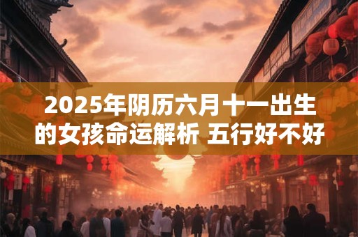 2025年阴历六月十一出生的女孩命运解析 五行好不好