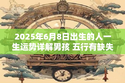 2025年6月8日出生的人一生运势详解男孩 五行有缺失吗