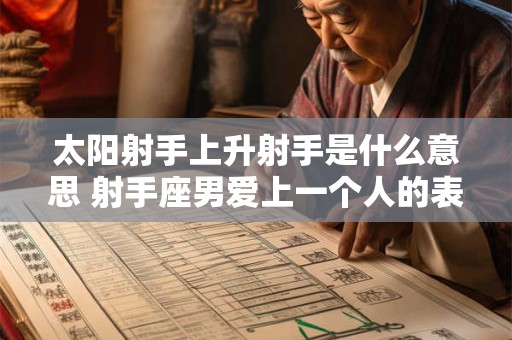 太阳射手上升射手是什么意思 射手座男爱上一个人的表现