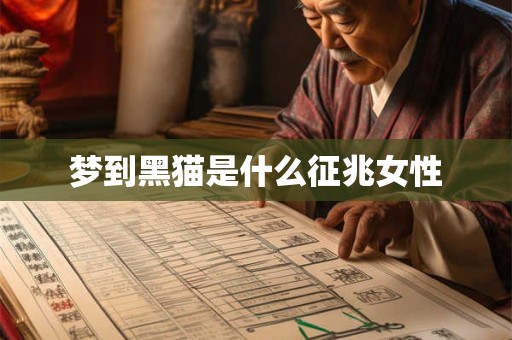 梦到黑猫是什么征兆女性